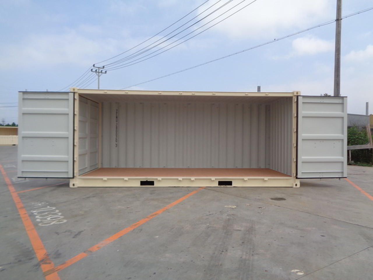 20ft Standard Full Open Side Shipping Container Doors Open